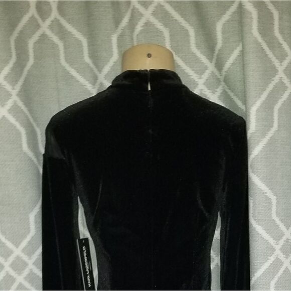 VELVET AND MESH CUT OUT MIDI DRESS size 0new with tags - Picture 6 of 10